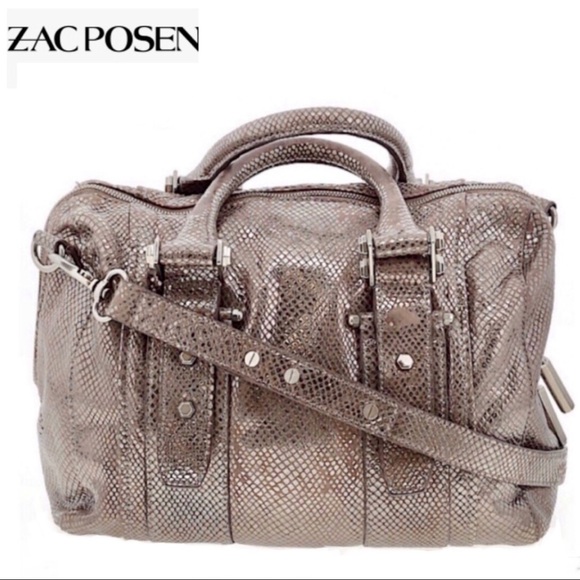 Z Spoke by Zac Posen Handbags - Zac Posen Metallic Get Happy Barrel Satchel
